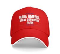 Gorra De Béisbol Hagamos Que Estados Unidos Vuelva A Ser Una Gran Depresión Retro Sombrero Verano Transpirable Casual Sombrero para Dia del Padre Golf Senderismo