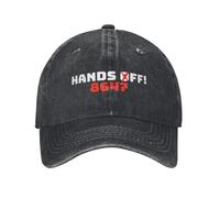 Gorra de béisbol Hands Off Seguro Social y Medicare Vintage Denim Desgastado Cita 8647 Gorra Ajustable para Correr al Aire Libre Snapback