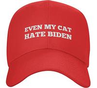 Gorra De Béisbol hasta Mi Gato Odia A Biden. Vota por Los Rojos. Salva A Estados Unidos. Vota por Los Republicanos. Gorra Trucker Adjustable Gorras De Hombre Casual Snapback Sombrero para Viajes