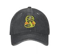 Gorra de béisbol Hip Hop Gorra Ajustable Cobra Kai The Karate Kid Primavera Otoño Gorras Serpiente Karate Dojo Anime Denim Casquette