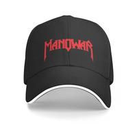 Gorra de béisbol Hip Hop Sombrero para el Sol Manowar Gorra de béisbol Moda Heavy Metal Sandwich Gorras para Hombres y Mujeres Gorra Ajustable para el Sol al Aire Libre para Hombres y Mujeres