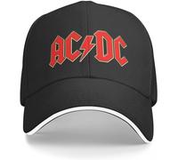 Gorra De Béisbol Hiphop Sombrero para El Sol AC-DC Gorras De Béisbol Pesadas Populares Música Rock Sandwich Sombreros Estilo Unisex Sombrero Ajustable para Papá Regalo Al Aire Libre