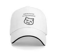 Gorra de béisbol Hold On Partner I'm Overstimulated Gimnasio al Aire Libre A Prueba de Sol Hip Hop Hats Hombres Mujeres y2k Gorra Snapback con Logo Personalizado Divertido