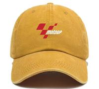 Gorra de béisbol hombre Para Mo-to.G.P, protección solar uso diario visera curva, Unisex Verano Sombreros Deportes Sol, Ajustable(Yellow)