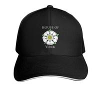 Gorra de béisbol House of York New In The Rugby Snap Back Negra para Hombre y Mujer