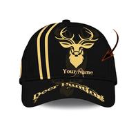 Gorra De Béisbol Hunting Personalized Deer with Whitetail Deer Gorra Trucker Transpirable Snapback Sombrero Vintage Gorras De Hombre para Pescar Viaje Senderismo