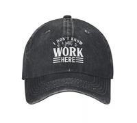 Gorra de béisbol Impresa para Hombres y Mujeres No sé Solo Trabajo aquí Ajustable Gorra de Camionero Gorra de béisbol Snapback