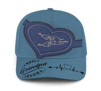 Gorra De Béisbol Impresión Personalizable De Choque De Puños con Nombres De Nietos Sombrero del Camionero Transpirable Moda Visera Sombreros, para Senderismo, Hombre, Cámping, 57-60cm