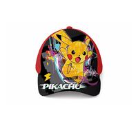 Gorra de béisbol infantil Pokémon Pikachu ajustable - Gorra de anime gamer con rayos para niños y niñas, estilo casual (negro y )