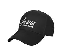 Gorra de béisbol,Jesús es mi Jefe Casual Hats Cómoda,Transpirable Gorra para Sol para Verano Hombre Deportes