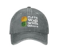 Gorra De Béisbol Juega Bien con Otros Piña Boca Abajo Casuales Sombrero para El Sol Secado Rápido Casual Sombrero para Deportes Golf Running