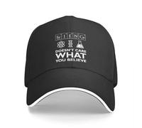 Gorra de béisbol La Ciencia no Importa lo Que creas Sándwich de científico de la Moda en química para Hombres y Mujeres Regalo Ajustable para la Cabeza 《0.1343