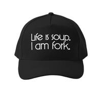 Gorra de béisbol La Vida es Sopa Yo Soy un Tenedor Gorra de Camping para Senderismo y Trekking, Transpirable y Ajustable para Uso en Exteriores