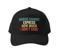 Gorra de béisbol Las Palabras no Pueden Expresar lo Mucho Que me da Igual. Gorra de Camping para Golf al Aire Libre, Transpirable y con protección Solar.