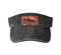Gorra de béisbol lavada con estampado de planeta de Marte para actividades al aire libre, vintage, clásica, a la moda, para deportes, Negro, Talla única