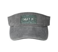 Gorra de béisbol lavada con estampado de teoría de formas y formas para actividades al aire libre, vintage, clásica, a la moda, para deportes, gris, Talla única