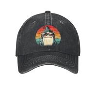 Gorra de béisbol Lavada Cool Retro Shark en Gafas de Sol 70s 80s 90s Gorra de Camionero de Verano Divertida con tiburón para Hombres Gorras de béisbol Hippie Sun