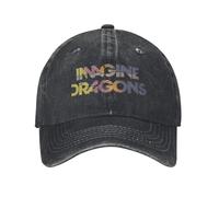 Gorra de béisbol Lavada Imagina Dragones Que se agrietan Gorras Hip Hop de Verano para Hombres Adulto Casual Running Hippie Sun Snapback Gorra