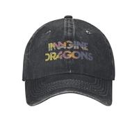 Gorra de béisbol Lavada Imagina Dragones Que se agrietan Gorras Hip Hop de Verano para Hombres Adulto Casual Running Hippie Sun Snapback Gorra