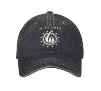 Gorra de béisbol Lavada In Flames Rock Band Flaming White Ring Casual Sun Trucker Hat Summer Men Women KPOP Rock Baseball Caps