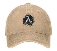 Gorra de béisbol Lavada Mesa Half Life Lambda Negra Sombreros de Hip Hop para Juegos Primavera Mujeres Hombres Deportes al Aire Libre Gorras de béisbol a Prueba de Sol Algodón