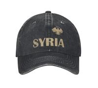 Gorra de béisbol Lavada Nueva Identidad Visual de Siria Gorra de Camionero para Pareja Mujeres Siria Eagle 2025 Gorras de béisbol Sun Hippie Casual