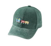 Gorra de béisbol lavada para diseño de tren retro sombrero de sol ajustable para actividades al aire libre niños y niñas Cómodo ligero ideal para la escuela vacaciones camping paseo deportivo