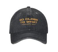 Gorra de béisbol Lavada Tate McRae So Close Verano Hip Hop para Hombres Unisex Ajustada Retro Al Aire Libre Gimnasio Sol