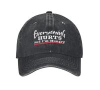 Gorra de béisbol Lavada, Todo Duele y Tengo Hambre, Gorras de Hip Hop de Verano para Adolescentes Unisex, Patines de Tenis Retro y2k