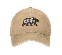Gorra de béisbol Lavada Vintage y clásica ¿Puedo acariciar a Ese Perro? Gorra de Camionero de Verano para Hombres Unisex Casual Hunting Camping Sun Gorras de béisbol duraderas y cómodas