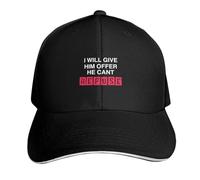 Gorra de béisbol LE HARÉ UNA Oferta Que NO PODRÁ Rechazar Gorra única con Cierre a presión Estilo Militar para Hombre y Mujer