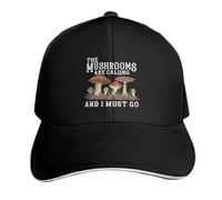 Gorra de béisbol Los Hongos me Llaman y Debo IR. Hongo Vintage. Temporada de Caza de morillas. Sol. Talla Grande. Golf. Hombres y Mujeres.