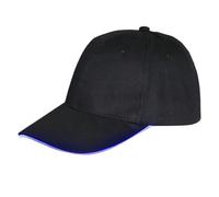 Gorra De Béisbol Luminosa De 1 Pieza, Gorra Para Deportes Al Aire Libre, Gorra De Algodón Con Visera, Gorra De Béisbol Con Protección Solar, Gorra Unisex Para Correr De Noche