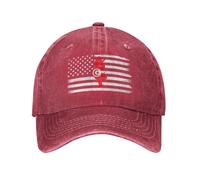 Gorra De Béisbol Mapa De Estados Unidos Y La Bandera De Túnez Gorra De Béisbol De Caza Mujer Ajustable Visera Sombreros, para Cámping, Deporte, Exterior, 55-59cm