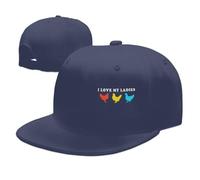 Gorra De Béisbol Me Encanta El Pollo De Mis Damas Gorras De Hombre Vintage Snapback Sombrero Elegante Gorra Trucker para Senderismo Viaje Cámping