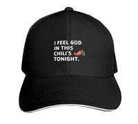 Gorra de béisbol Me Siento como Dios en Este Chili's Esta Noche. Gorra Derby de diseño Infantil de Anime para Hombre y Mujer.