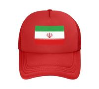 Gorra De Béisbol Mesh con Irán Bandera Nacional | Upf50+ Unisex | Ajustable Poliéster Deportivo