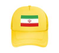 Gorra De Béisbol Mesh con Irán Bandera Nacional | Upf50+ Unisex | Ajustable Poliéster Deportivo
