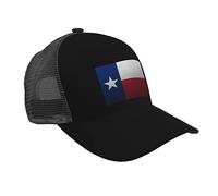 Gorra de béisbol Mesh Style Flag of Texas Baseball Cap Breathable Curved Brim Mesh Caps Sun Visor Hip-Hop Hat Adjustable Trucker Hats