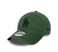 New Era Gorra de béisbol 9Twenty Washed Script MLB Los Angeles Dodgers para adultos, color verde oscuro