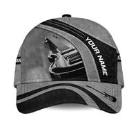Gorra De Béisbol Musician Custom Name Music Lover with Music Guitar Graphic On It Gorras De Hombre Transpirable Golf Hat Proteccion Solar Gorra Trucker para Pescar Viaje Senderismo