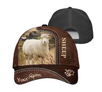 Gorra De Béisbol Name Sheep In A Farm Snapback Sombrero Proteccion Solar Gorra Trucker Ajustable Gorras De Hombre para Pescar Viaje Senderismo