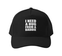 Gorra de béisbol Necesito un Abrazo de un Chico Malo. Frase Divertida. Gorra de 5 Paneles para Senderismo y Actividades al Aire Libre. Diseño Transpirable.