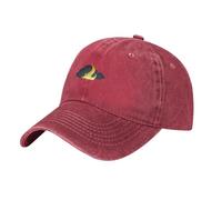 Gorra de béisbol negra con estampado de HJFCZH Flame under the dark clouds, gorra clásica de algodón para hombres y mujeres, ligera y transpirable, Rojo, talla nica