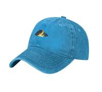 Gorra de béisbol negra con estampado de HJFCZH Flame under the dark clouds, gorra clásica de algodón para hombres y mujeres, ligera y transpirable, Azul, talla nica