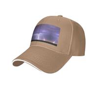 Gorra de béisbol negra con estilo casquette, estampado de tormenta de rayos, perfecta para vacaciones en la playa, deportes, viajes, actividades al aire libre, natural, Talla única