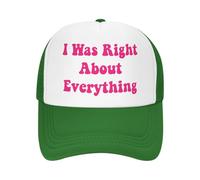 Gorra de béisbol Negra con Malla I Was Right About Everything