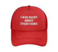 Gorra de béisbol Negra con Malla I Was Right About Everything