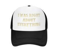 Gorra de béisbol Negra con Malla I Was Right About Everything