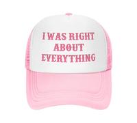 Gorra de béisbol Negra con Malla I Was Right About Everything